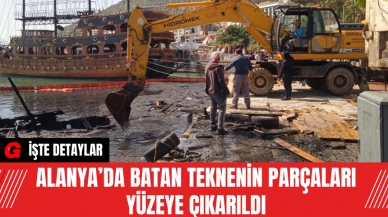 Alanya’da Batan Teknenin Parçaları Yüzeye Çıkarıldı