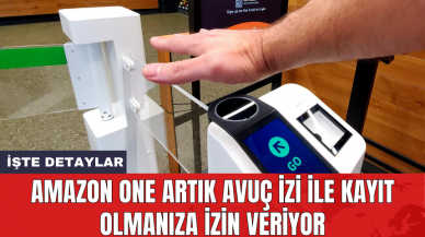 Amazon One artık avuç izi ile kayıt olmanıza izin veriyor