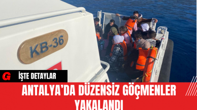 Antalya’da Düzensiz Göçmenler Yakalandı