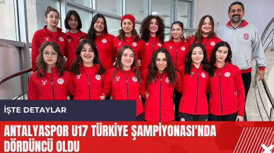 Antalyaspor U17 Türkiye Şampiyonası'nda dördüncü oldu