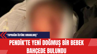 Pendik'te Yeni Doğmuş Bir Bebek Bahçede Bulundu