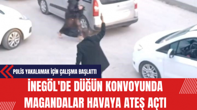 İnegöl'de Düğün Konvoyunda Magandalar Havaya Ateş Açtı