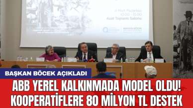 Başkan Böcek açıkladı: Kooperatiflere 80 milyon TL destek