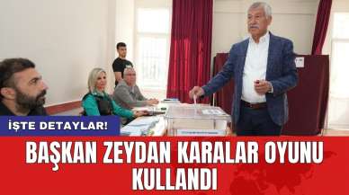 Başkan Zeydan Karalar oyunu kullandı