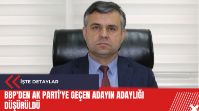 BBP'den AK Parti'ye geçen adayın adaylığı düşürüldü