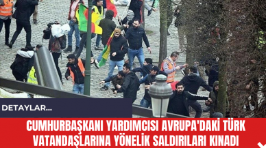 Cumhurbaşkanı Yardımcısı Avrupa'daki Türk Vatandaşlarına Yönelik Saldırıları Kınadı