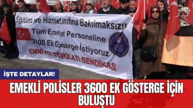 Emekli polisler 3600 Ek Gösterge için buluştu