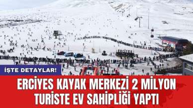 Erciyes Kayak Merkezi 2 milyon turiste ev sahipliği yaptı