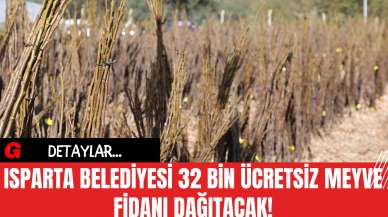 Isparta Belediyesi 32 Bin Ücretsiz Meyve Fidanı Dağıtacak!