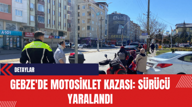 Gebze'de Motosiklet Kazası: Sürücü Yaralandı