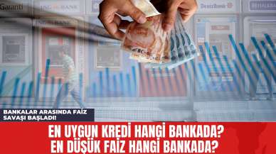 Bankalar Arasında Faiz Savaşı Başladı! En Uygun Kredi Hangi Bankada? En Düşük Faiz Hangi Bankada?