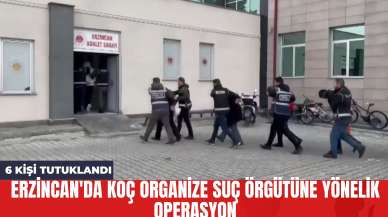 Erzincan'da Koç Organize Suç Örgütüne Yönelik Operasyon: 6 Kişi Tutuklandı