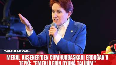 Meral Akşener'den Cumhurbaşkanı Erdoğan'a Tepki: "Emeklilerin Oyuna Talibim"