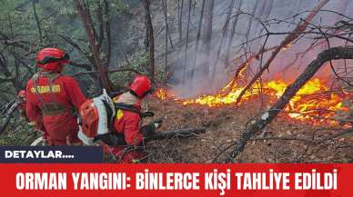 Orman Yangını: Binlerce Kişi Tahliye Edildi