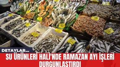 Su Ürünleri Hali'nde Ramazan Ayı İşleri Durgunlaştırdı