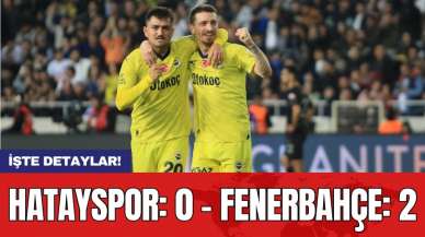 Hatayspor: 0 - Fenerbahçe: 2