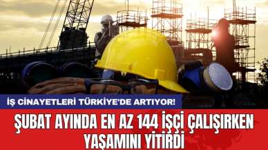 İş cinayetleri Türkiye'de artıyor! Şubat ayında en az 144 işçi çalışırken yaşamını yitirdi