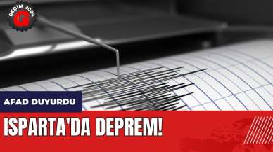 Isparta'da deprem! AFAD duyurdu