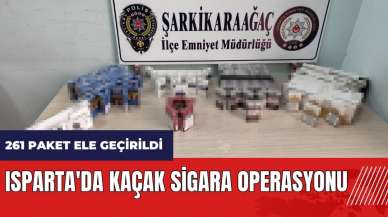 Isparta'da kaçak sigara operasyonu