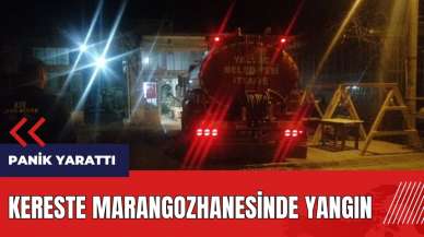 Isparta'da kereste marangozhanesinde yangın