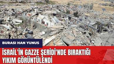 İsrail'in Gazze Şeridi'nde bıraktığı yıkım görüntülendi