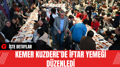 Kemer Kuzdere’de İftar Yemeği Düzenledi