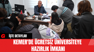 Kemer'de ücretsiz üniversiteye hazırlık imkanı