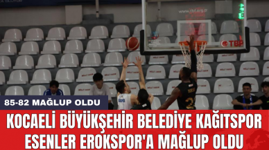 Kocaeli Büyükşehir Belediye Kağıtspor Esenler Erokspor'a mağlup oldu