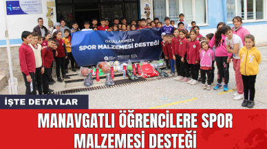 Manavgatlı Öğrencilere Spor Malzemesi Desteği