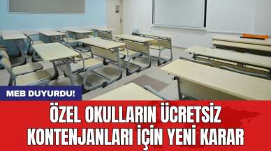 MEB duyurdu! Özel okulların ücretsiz kontenjanları için yeni karar