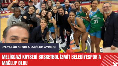 Melikgazi Kayseri Basketbol İzmit Belediyespor'a mağlup oldu