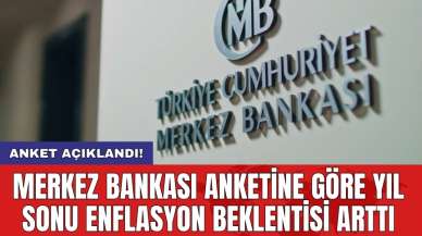 Merkez Bankası anketine göre yıl sonu enflasyon beklentisi arttı