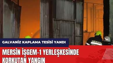 Mersin İŞGEM-1 yerleşkesinde korkutan yangın