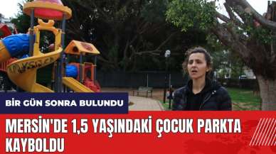 Mersin'de 1,5 yaşındaki çocuk parkta kayboldu