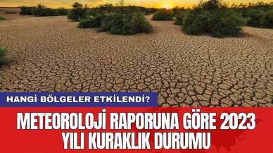 Meteoroloji raporuna göre 2023 yılı kuraklık durumu: Hangi bölgeler etkilendi?