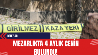 Kayseri'de Mezarlıkta 4 Aylık Cenin Bulundu!