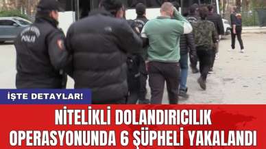 Nitelikli dolandırıcılık operasyonunda 6 şüpheli yakalandı