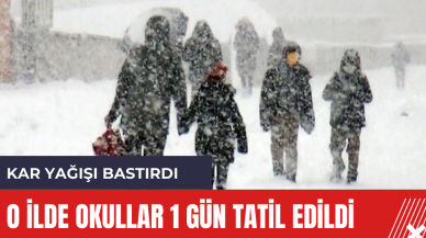 O İlde Okullar 1 Gün Tatil Edildi