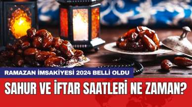 Ramazan İmsakiyesi 2024 belli oldu: Sahur ve iftar saatleri ne zaman?