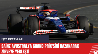 Sainz Avustralya Grand Prix'sini kazanarak zirveye yerleşti