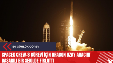 SpaceX Crew-8 görevi için Dragon uzay aracını başarılı bir şekilde fırlattı