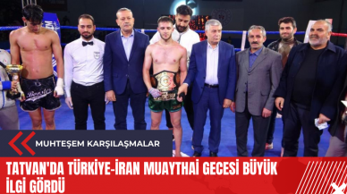 Tatvan'da Türkiye-İran Muaythai Gecesi büyük ilgi gördü