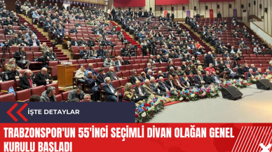 Trabzonspor'un 55'inci Seçimli Divan Olağan Genel Kurulu başladı