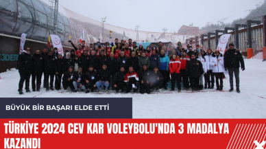 Türkiye 2024 CEV Kar Voleybolu'nda 3 madalya kazandı