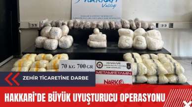 Hakkari'de büyük zehir operasyonu!