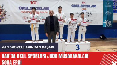 Van'da Okul Sporları Judo Müsabakaları sona erdi