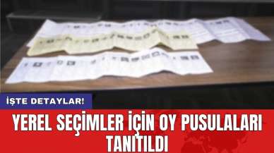 Yerel seçimler için oy pusulaları tanıtıldı