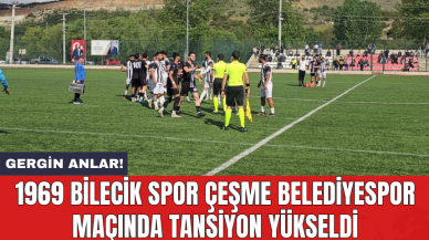 1969 Bilecik Spor Çeşme Belediyespor maçında tansiyon yükseldi