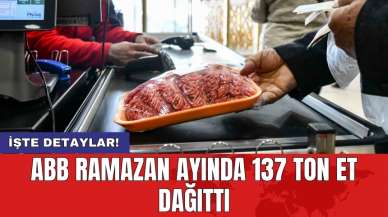 ABB Ramazan ayında 137 ton et dağıttı