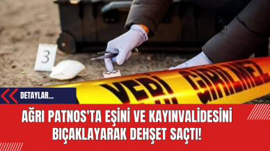 Ağrı Patnos'ta Eşini ve Kayınvalidesini Bıçaklayarak Dehşet Saçtı!